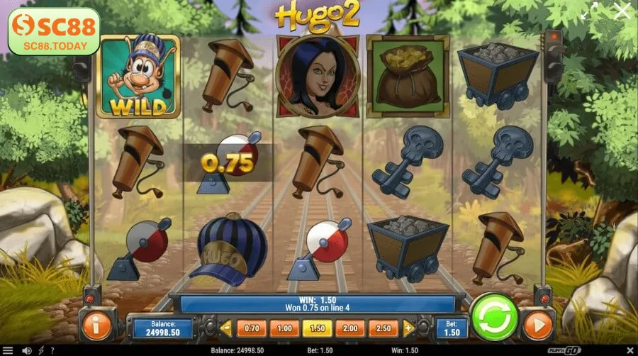 Hugo 2 – Siêu phẩm nổ hũ với đồ họa hoạt hình đỉnh cao