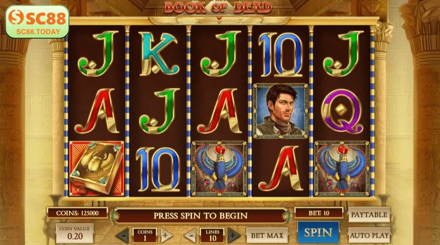 Hành trình khám phá Ai Cập đầy kịch tính cùng Book of Dead